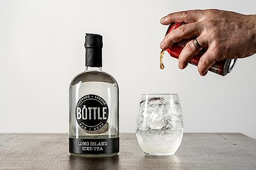 BOTTLE cocktails: Long Island Iced Tea, Pre-Mixed (38% abv, 50cl) Ready to Serve (British Vodka, British Gin, Rum, Tequila, Orange Liqueur) Vegan Friendly, Small Batched