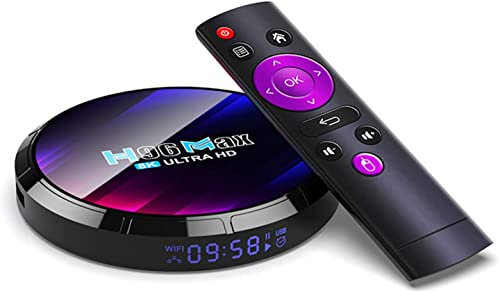 SXGCH Android 13.0 TV Boxes, H96 MAX Smart Android TV Box with RK3528 Quad Core ARM Cortex A53 CPU, Support Ultra HD 8K/2.4Ghz 5.8Ghz Wifi 6/3D/100M Enternet/Bluetooth 5.0,2GB+16GB