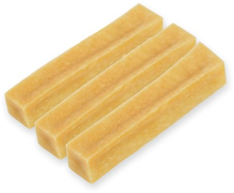 Larsson | Kaukäse für Hunde Yaky - M - 3er Pack - Hunde Kaustange Käse Kauknochen für Hunde - 100% NATÜRLICH - sehr schmackhaft (Größe M - je 50-80g, 3er-Pack)