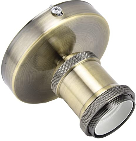 Douille de Lampe Vintage E26 E27, Ampoule de Plafond Rétro pour Lampe pour Support, Accessoires pour Montage en Surface, Douille à Vis pour Tête de Lampe E27 E26 Non Incluse,