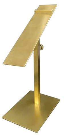 F Fityle Estante de exhibición de Zapatos, Estante de Zapatos, elevadores de exhibición de Zapatos, Soporte para Tienda, decoración de Tienda de Zapatos, Venta, Dorado Cepillado