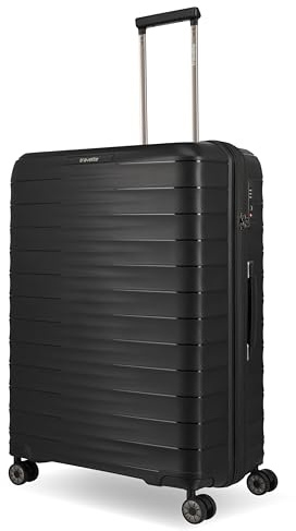 Travelite Koffer MOOBY Größe L, 77 cm, 106 Liter, Reisekoffer groß | kratzfester Hartschalenkoffer aus robustem Material, Trolley mit 4 Doppelrollen & TSA Schloss, viel Stauraum, Rollkoffer