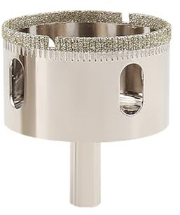 1 pièce de scie cloche en verre de 3 à 100 mm, forets revêtus de diamant, couronne de perçage pour carrelage, marbre, outils électriques en céramique, 100 mm
