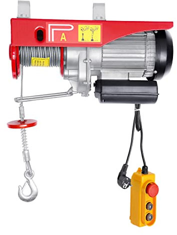 Susoso Polipastos eléctricos de 1450 W con mando a distancia con cable de hasta 800 kg se pueden utilizar para diversos dispositivos de elevación como columnas individuales, pilastras y grúas