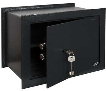 Genie Hand | Mechanischer Wandtresor mit Variabler Tiefe Unsichtbarer Großer Sicherheitskasten mit Schlüssel und Doppelbartschloss Geldtresor