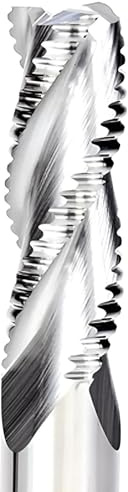 VHM Schruppfräser, Z=3 Fräser, CNC-Fräser für NE-Metalle wie Alu, Kupfer, Holz, MDF (10,0 x 30 x 75 - d2=10 mm)