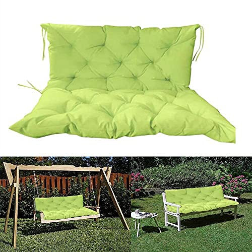 Wasserdichtes Outdoor Bankkissen mit Rückenlehne Polster für Gartenschaukel 2/3 Sitzer & Rückenkissen Hängematte Kissen Bezug Holzstuhl Palettenkissen