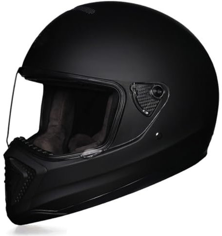 Erwachsener Motorradhelm Integrierter Helm DOT/ECE-Zugelassener Cool Racing Motorrad Rennhelm Mit Sonnenblende Männer Und Frauen Vollvisierhelm Für Alle Jahreszeiten 4,XL:61-62CM