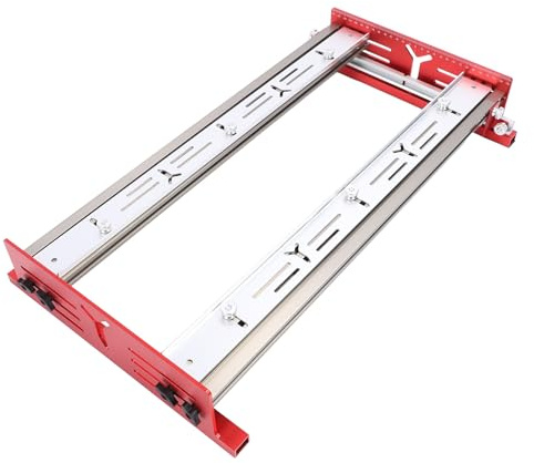 Trineo de Enrutador para Aplanar Losas, Plantilla de Aplanamiento de Losas de Aluminio Ajustable, Máquina Cepilladora de Recorte Portátil para Aplanar Madera, Bricolaje en el Hogar