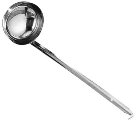 Cabilock Stainless Steel Ounce Measuring Spoon with Long Handle and Pouring Hook 30cc Kitchen Cooking Tool for Precise Liquid Measurement