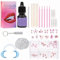 Zahnstein Schmuck,Zahnschmuck,Tooth Gem Kit,Tooth Gem,Glänzend und Strahlend,Zeigt Ein Selbstbewusstes Lächeln,Geeignet für Partys,Den Alltag Usw.,Mit 1445 Strasssteinen (Pink + Weiß)