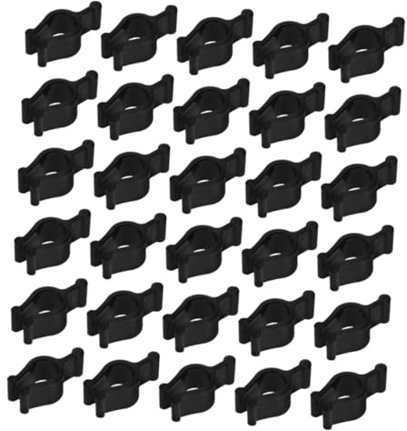 Cabilock Pump Stopper Clips Portable Pump Seal Clip 50pcs Plastic Black with Pp Material for Lotion and Cleansing Oil Bottles for Daily Use and Makeup