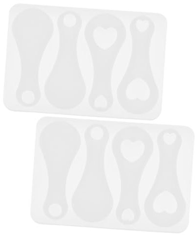 LOLIPPYY Silicone Shopping Cart Token Mold Washable DIY Mold 2pcs for Keyring Ornament Making Suitable for Jewelry Crafting, for Beginners and Experienced Crafters