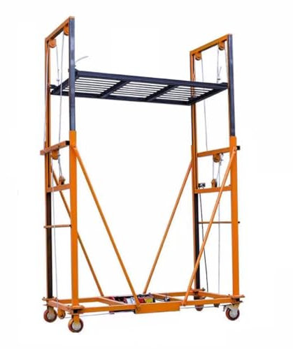 Andamio Máquina elevadora Multifuncional Andamio Elevador eléctrico, Plataforma telescópica y trepadora automática Plegable móvil for Operaciones aéreas, Altura máxima de elevación 2-5M Elevador(Rise