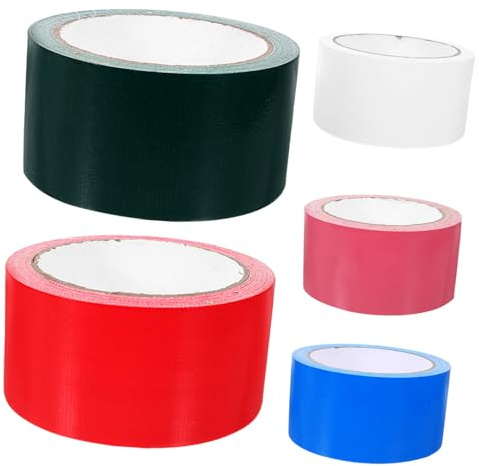VILLFUL 5 Rollos Cinta Adhesiva para Alfombras Resistente y Antideslizante Cinta para Reparación y Manualidades Fuerte Adhesión para Suelos y Moquetas
