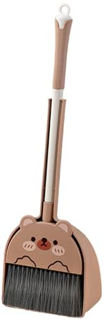 QUXVUIS Child S Play Cleaning Set Kids Broom And Dustpan Toy ABS Toy Dustpan And Brush For Toddlers Childrens Cleaning Set , B