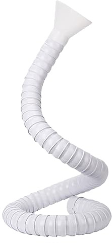 2/3 Industrie-Absaugarm mit Haube, 360° verstellbarer flexibler Schlauch zur Entfernung gefährlicher Dämpfe und Stäube in Werkstatt und Labor(Milk,75mm-150cm)