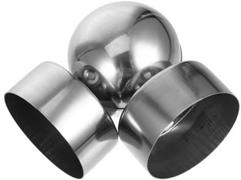 Gatuida Stainless Steel Handrail Connector 50mm Stair Railing Angle Elbow Joint End Cap for Staircase Handrail Accessories