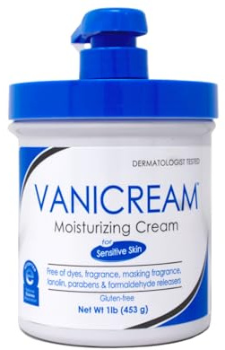 Vanicream Moisturizing Skin Cream with Pump Dispenser 1 lb / 453 g by Vanicream