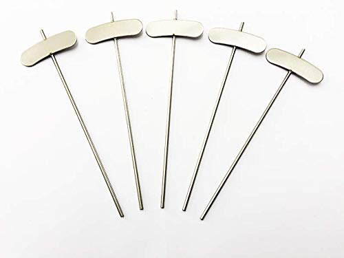 Stabile Pflanzenschilder Pflanzstecker aus hochwertigem Edelstahl Schildmaß 7,4x2,3cm Stablänge 25cm (Edelstahl, 5 Stück)