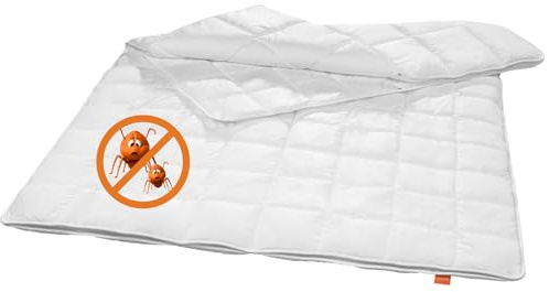 sleepling Anti Milben 4 Jahreszeiten Bettdecke 220x240 cm, Vierjahreszeiten | Antibakterielle Vierjahreszeitendecke für Allergiker, Decke 220x240cm, Steppdecke, Made in EU, OEKO-TEX 100, Waschbar 60 Grad