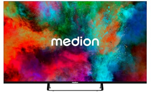 MEDION 163,9 cm (65 Zoll) Fernseher (Smart TV, 4K, Dolby Vision HDR, Prime Video, Disney+, kompatibel mit Google TV, PVR, Bluetooth, MD 865401)