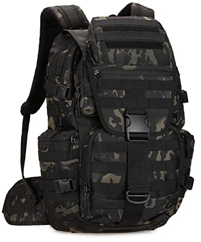 HUNTVP Wanderrucksack 50L Militar Rucksack Herren MOLLE Taktischer Rucksack Trekkingrucksack für Herren Damen Outdoor Wandern Trekking Camping
