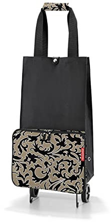 reisenthel foldabletrolley Baroque Marble - Faltbarer, kompakter Einkaufswagen - einfach zu verstauen