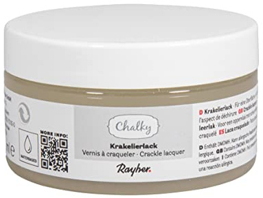 Rayher Barniz craquelador Chalky, 100 ml, para efecto vintage y Shabby Chic, 35051000