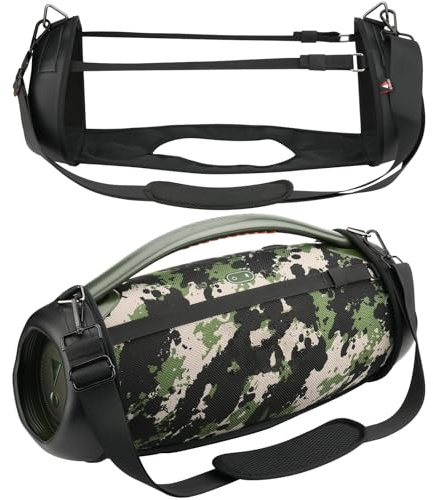 Reise-Tragegurt für JBL Boombox, wasserdicht, tragbarer Bluetooth-Lautsprecher, TXEsign Schultergurt mit Zwei seitlichen Abdeckungen, Reisetasche für JBL Boombox, Schwarz