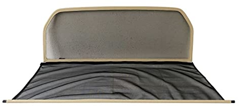 PureWind Windschott kompatibel mit VW Käfer 1302/1303 Baujahr 1968-1979 (Beige) – Windschott Universal mit Anbaumaterial ohne Tasche