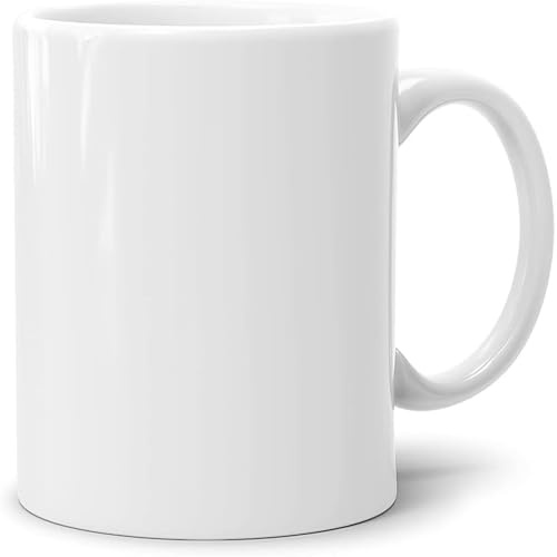 Sublimationstassen ohne Druck AAA Grade | Einzeln oder im Set | Fototasse für Sublimationsdruck | Leere Tassen für Hitzepressen-Thermo-Sublimation (4 Stück, Weiß)