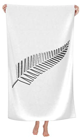 Duschtuch Neuseeländischer Maori-Farn Strandhandtuch Mikrofaser Badetuch Leichtes Reisehandtuch Für Wandern Picknicks Fitness,80X130Cm