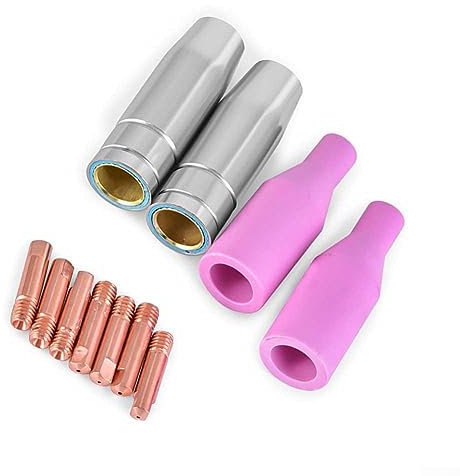 MIG Tipps Verbrauchsmaterialien Mig Schweißen Zubehör Kit Kontakt Spitze Düsen Diffusor