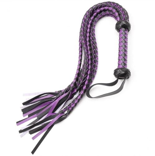 Fouet en Cuir Fausse pour L'équitation Crop Soft pour Équestre D'entraînement À Cheval Poignée en Cuir en Cuir pour Costume De Cosplay