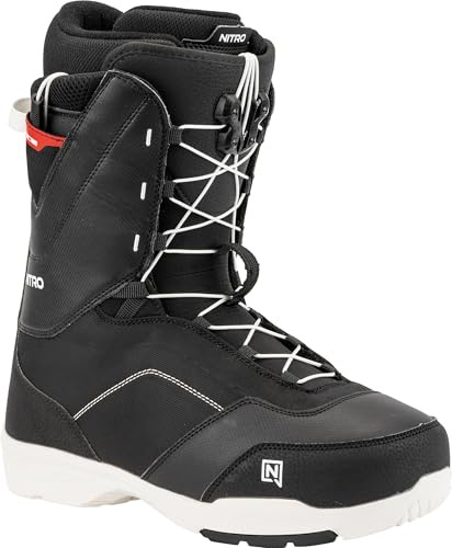 Nitro Tangent TLS Bottes de Snowboard pour Hommes, Noir, 32