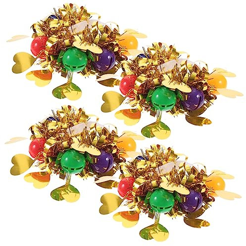 BCOATH 4stücke Mädchen Armbänder Mit Blumen Und Glöckchen Für Und Cheerleading Für Partys Und Aufführungen