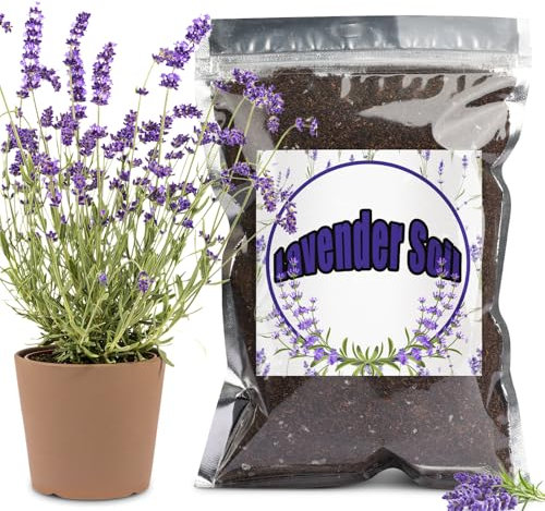Premium Lavender Potting Mix, Promotes Lavender Blossoming, Perfect for Indoor and Outdoor Gardening (1L)