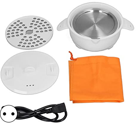Fornello Elettrico Multifunzione 1.2L Portatile Pieghevole Pentola Elettrica Campeggio Ufficio Hotel Noodle Porridge per Dormitorio Domestico Ufficio Viaggi 220V