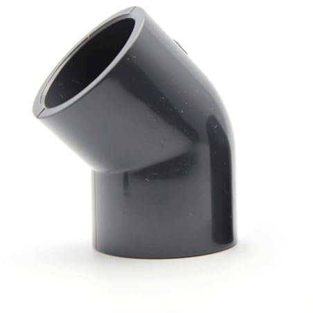 LEFTART PVC-45-Grad-Winkelstück for die Wasserversorgung, Rohrverschraubung, UPVC-Aquarium-Anschluss, for Gartenbewässerungssystem-Armaturen(50MM DN40)