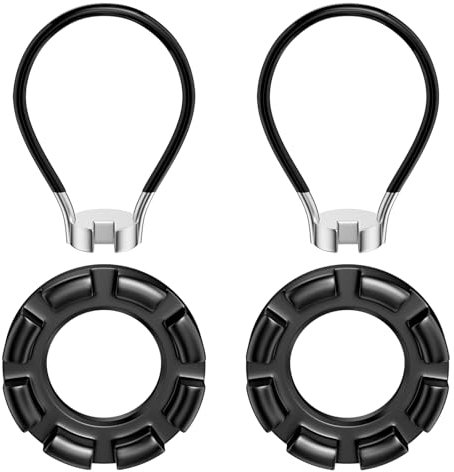Lixiluxia 4 Piezas Herramientas Bicicleta Universal, Tensor de Radios para Bicicleta de 8 Vías, Herramienta de Reparación Tamaño 10-15, Llave de Radios de Rueda para Centrar Reparaciones