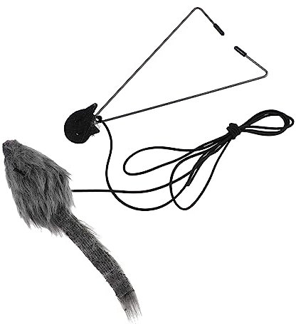 YARNOW Einstellbare Teasing Stick Katze Quietschende Spielzeug Katze Teasing Stick Haushalt Teasing Sticks