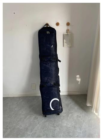 LCQSYE Snowboard Bag Skitasche mit Rollen, Doppelboardtasche mit separaten Fächern, Skitaschen, Schneeanzugtasche Skitasche(Pink)