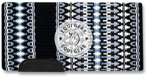 EQUIEMPRESS Sattelunterlage Western Show/Westernsatteldecke aus Neuseelandwolle, Top Wool Pad Sensor Flex (Anpassung möglich) A-346 (34 x 40)