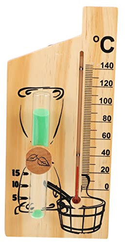 BESPORTBLE Sanduhr Für Sauna Wiederverwendbar Timer Aus Holz Und Glas Dekorativ Für Saunaraum