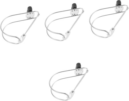 KOMBIUDA 4 Soportes para Aro Salvavidas Soporte De Herradura Llave De Natación Soporte para Aro Salvavidas De Piscina Soporte Montado Flotadores De Aro Salvavidas Suministro De Bote