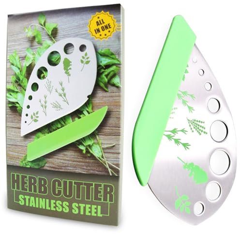 hiwhale Peeler per Erbe a 9 Fori per pelapatate Multiuso per Cavolo Nero e rosmarino e basilico con Gadget da Cucina all'avanguardia