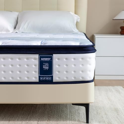 Grbsy H3 Matratze, 26cm Hybrid Matratze mit Taschenfederkern und 7-Zonen-Stütze, Memory-Schaum – Ergonomischer Komfort und Bewegungsisolierung, Oeko-TEX & CertiPUR-US Zertifiziert,160x200x26cm