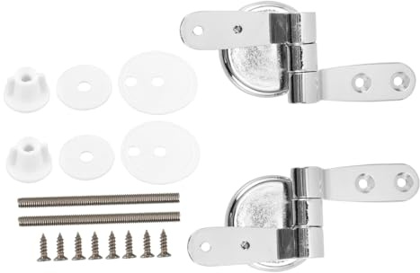 LIFKOME Bisagras de Tapa de Inodoro de Aleación de Zinc, Accesorios para Asiento de Inodoro Cierre Suave, Repuesto para Baño Roca Victoria