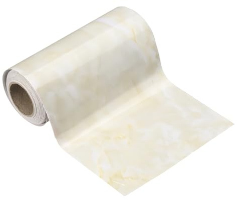 sourcing map Papel tapiz de grano de madera de 5 pulgadas x 16.4 pies, PVC, autoadhesivo, marco texturizado, impermeable, papel tapiz decorativo para pared, suelo, puerta, mesa, gabinetes, escritorio